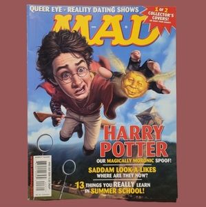 Vintage MAD Magazine #443 July 2004 "Harry Potter" Issue